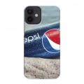 Дизайнерский пластиковый чехол для Iphone 12 Mini Pepsi