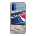 Дизайнерский силиконовый чехол для Xiaomi RedMi 9T Pepsi