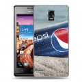 Дизайнерский пластиковый чехол для Huawei Ascend P1 Pepsi