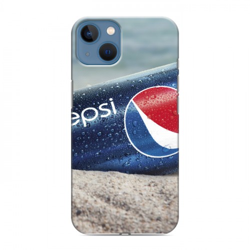 Дизайнерский силиконовый чехол для Iphone 13 Pepsi