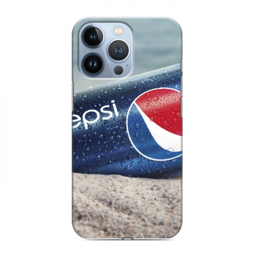 Дизайнерский силиконовый чехол для Iphone 13 Pro Pepsi