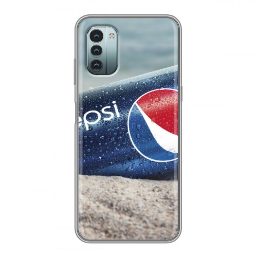 Дизайнерский силиконовый чехол для Nokia G11 Pepsi