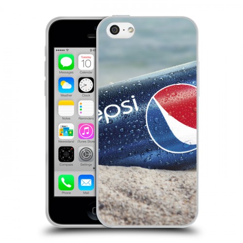 Дизайнерский пластиковый чехол для Iphone 5c Pepsi