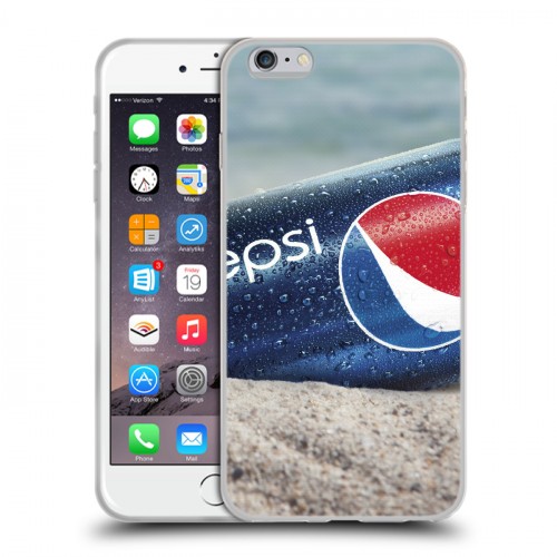 Дизайнерский силиконовый чехол для Iphone 6 Plus/6s Plus Pepsi