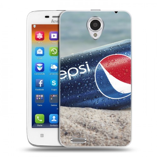 Дизайнерский пластиковый чехол для Lenovo S650 Ideaphone Pepsi