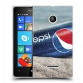 Дизайнерский пластиковый чехол для Microsoft Lumia 435 Pepsi