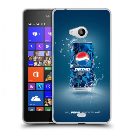 Дизайнерский пластиковый чехол для Microsoft Lumia 540 Pepsi