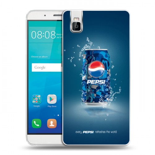 Дизайнерский пластиковый чехол для Huawei ShotX Pepsi