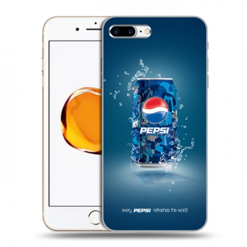 Дизайнерский пластиковый чехол для Iphone 7 Plus / 8 Plus Pepsi