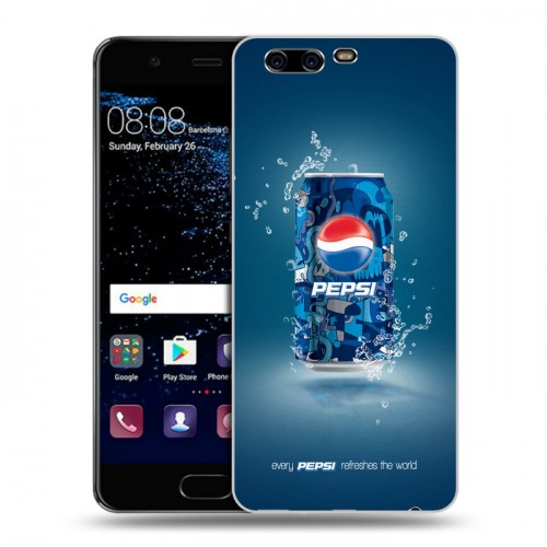 Дизайнерский пластиковый чехол для Huawei P10 Pepsi