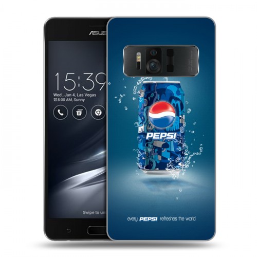 Дизайнерский силиконовый чехол для ASUS ZenFone AR Pepsi