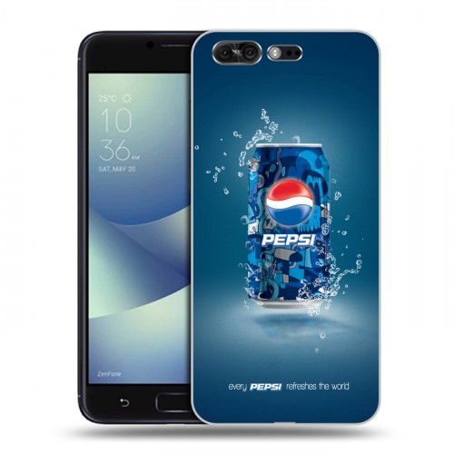 Дизайнерский силиконовый чехол для ASUS ZenFone 4 Pro Pepsi