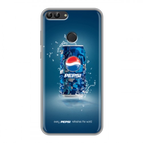 Дизайнерский силиконовый чехол для Huawei P Smart Pepsi