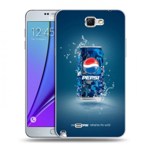 Дизайнерский пластиковый чехол для Samsung Galaxy Note 2 Pepsi