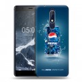 Дизайнерский пластиковый чехол для Nokia 5.1 Pepsi