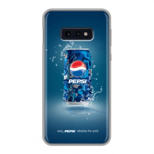 Дизайнерский силиконовый чехол для Samsung Galaxy S10e Pepsi