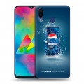 Дизайнерский пластиковый чехол для Samsung Galaxy M20 Pepsi