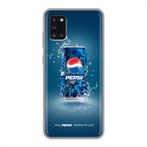 Дизайнерский силиконовый чехол для Samsung Galaxy A31 Pepsi