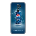 Дизайнерский силиконовый чехол для Xiaomi RedMi 9 Pepsi