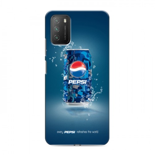 Дизайнерский пластиковый чехол для Xiaomi Poco M3 Pepsi