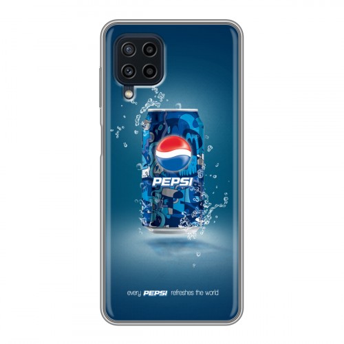 Дизайнерский силиконовый чехол для Samsung Galaxy A22 Pepsi