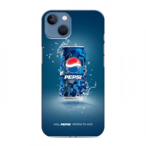 Дизайнерский силиконовый чехол для Iphone 13 Pepsi