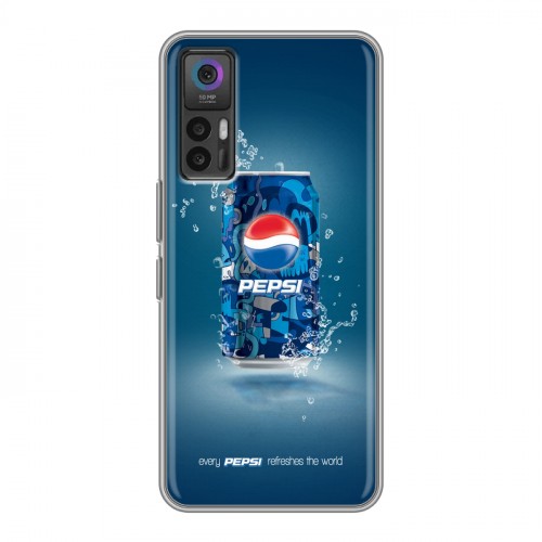 Дизайнерский силиконовый чехол для TCL 30 Pepsi