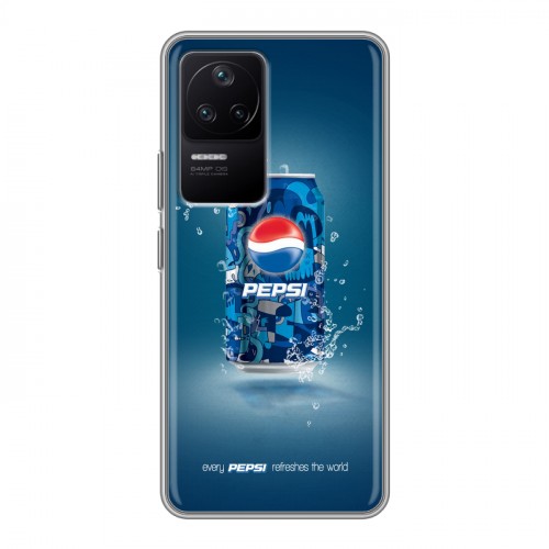 Дизайнерский силиконовый чехол для Xiaomi Poco F4 Pepsi