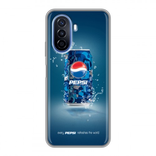 Дизайнерский силиконовый чехол для Huawei Nova Y70 Pepsi