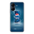 Дизайнерский силиконовый чехол для Xiaomi Poco C65 Pepsi