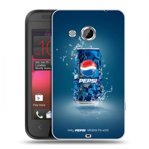 Дизайнерский пластиковый чехол для HTC Desire 200 Pepsi