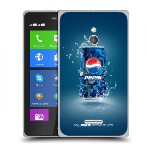 Дизайнерский силиконовый чехол для Nokia XL Pepsi