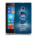 Дизайнерский пластиковый чехол для Microsoft Lumia 435 Pepsi