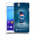 Дизайнерский пластиковый чехол для Sony Xperia C4 Pepsi