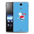 Дизайнерский пластиковый чехол для Sony Xperia TX Pepsi