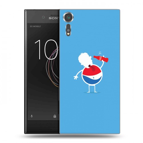 Дизайнерский пластиковый чехол для Sony Xperia XZs Pepsi