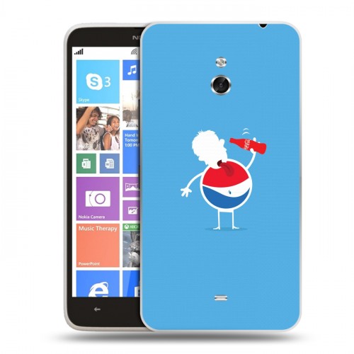 Дизайнерский пластиковый чехол для Nokia Lumia 1320 Pepsi