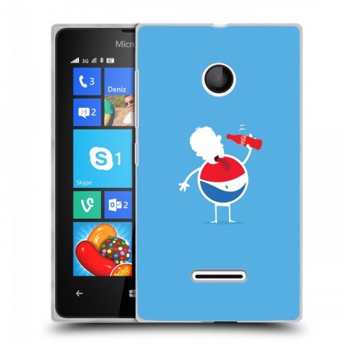 Дизайнерский пластиковый чехол для Microsoft Lumia 435 Pepsi