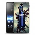 Дизайнерский пластиковый чехол для Sony Xperia TX Skyy Vodka