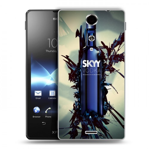 Дизайнерский пластиковый чехол для Sony Xperia TX Skyy Vodka