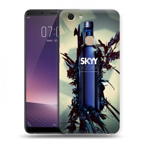 Дизайнерский пластиковый чехол для Vivo V7 Skyy Vodka