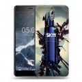 Дизайнерский пластиковый чехол для Nokia 3.1 Skyy Vodka