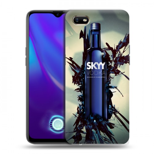 Дизайнерский силиконовый с усиленными углами чехол для OPPO A1k Skyy Vodka