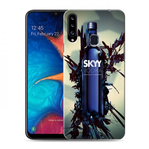 Дизайнерский пластиковый чехол для Samsung Galaxy A20s Skyy Vodka