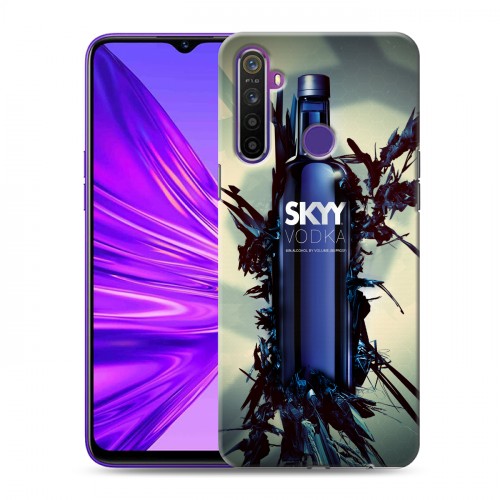 Дизайнерский силиконовый чехол для Realme 5 Skyy Vodka