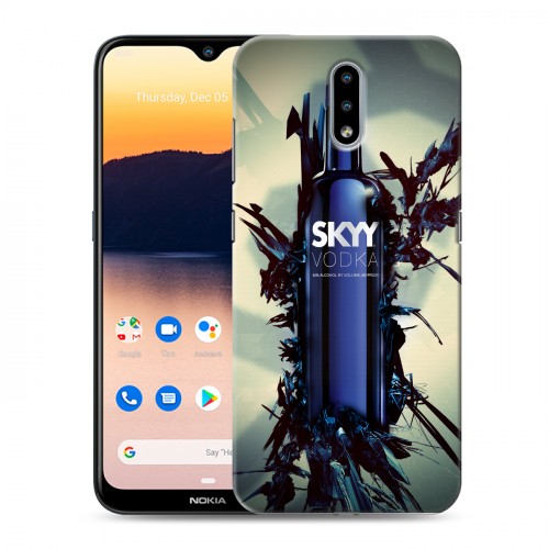 Дизайнерский пластиковый чехол для Nokia 2.3 Skyy Vodka