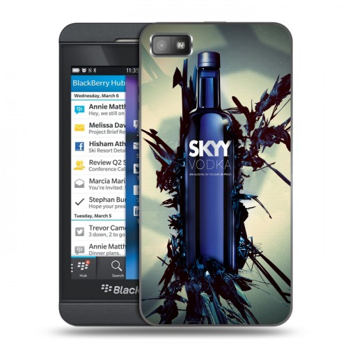 Дизайнерский пластиковый чехол для BlackBerry Z10 Skyy Vodka