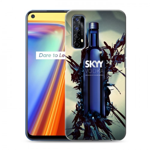 Дизайнерский силиконовый с усиленными углами чехол для Realme 7 Skyy Vodka