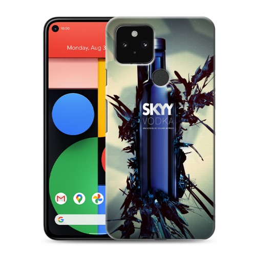 Дизайнерский пластиковый чехол для Google Pixel 5 Skyy Vodka