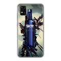 Дизайнерский силиконовый чехол для ZTE Blade A31 Skyy Vodka